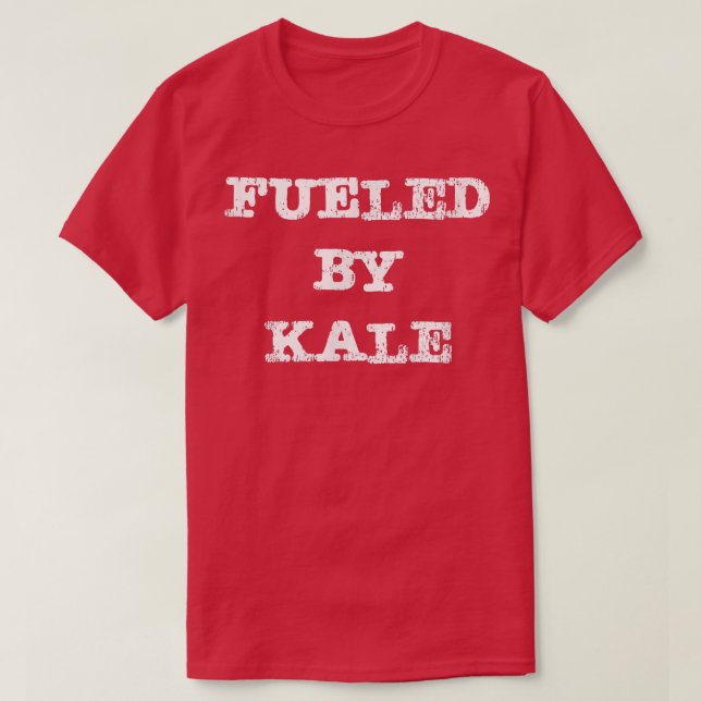 Camiseta Alimentado Por Kale (Frente do Design)
