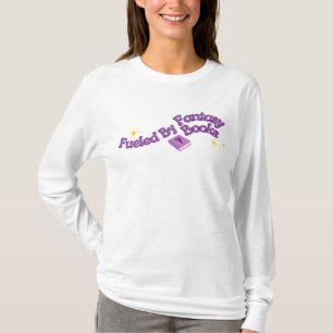 Camiseta Alimentado Por Livros de Fantasia