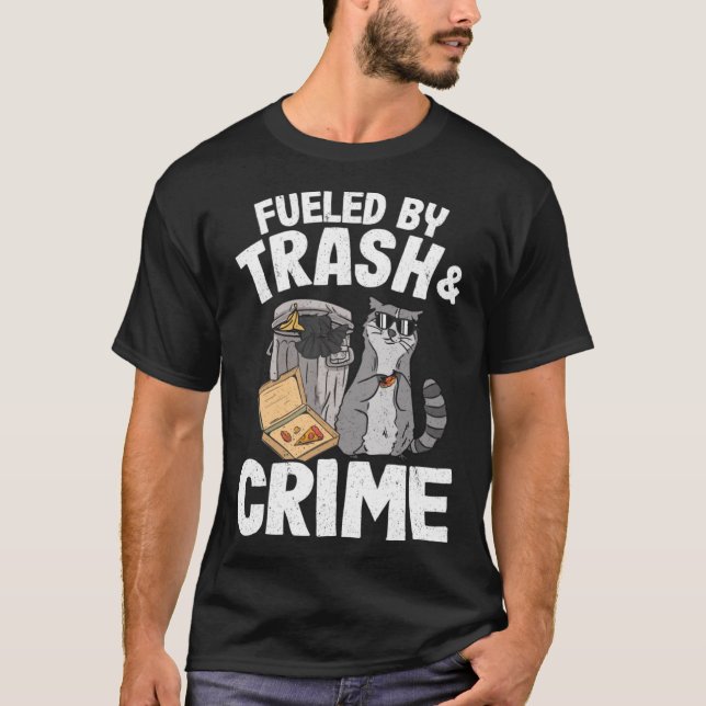 Camiseta Alimentado Por Lixo E Lixo Criminoso Pode Engraçad (Frente)