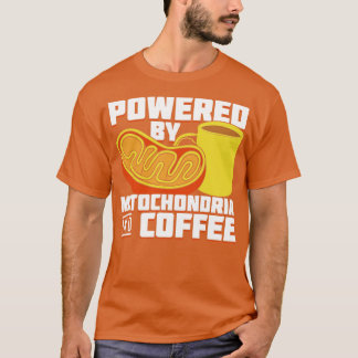 Camiseta Alimentado Por Mitocôndria E Café