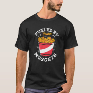Camiseta Alimentado Por Nuggets De Frango Fritados Nuggets