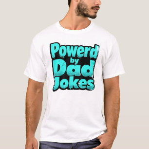 Camiseta Alimentado por Piadas do Papai – Estilo Comic Burs