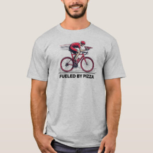 Camiseta Alimentado Por Pizza Cyclist