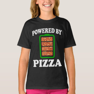 Camiseta Alimentado Por Pizza - Pizza Engraçada