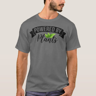 Camiseta Alimentado Por Plantas Gráficas Homens Mulheres Ve