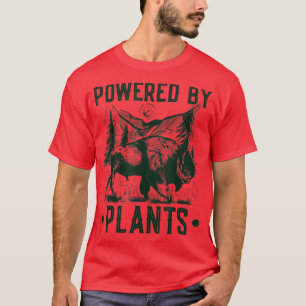 Camiseta Alimentado Por Plantas, Vegan Bodybuilding Bison V