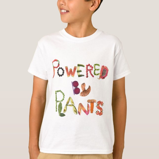 Camiseta Alimentado por Plantas Vegan Love (Frente)