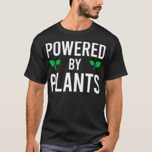 Camiseta Alimentado Por Plantas Vegetais Vegetais Vegan Wor