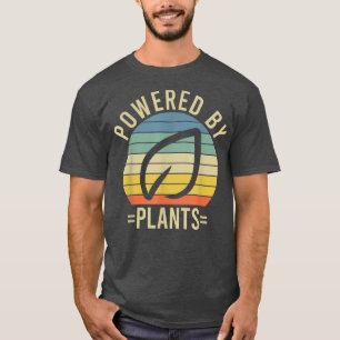 Camiseta Alimentado Por Plantas Vegetais Vegetais Vegan Wor