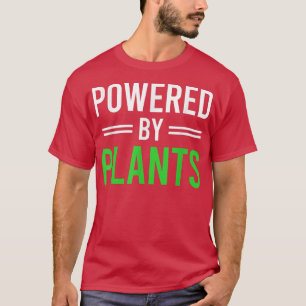 Camiseta Alimentado Por Plantas Vegetais Vegetais Vegan Wor