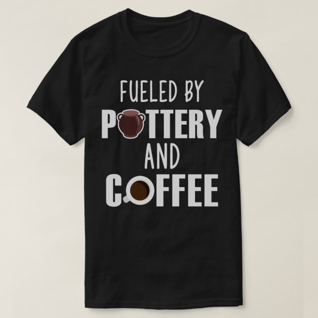 Camiseta Alimentado Por Potência E Café Potências De Sobrea (Frente do Design)
