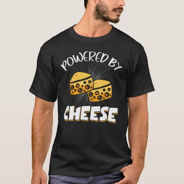 Camiseta Alimentado Por Queijo (Frente)