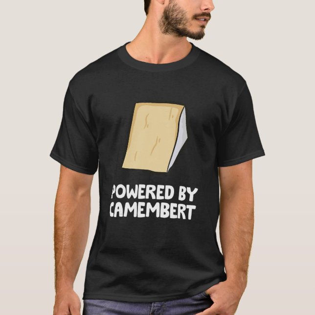 Camiseta Alimentado Por Queijo De Camembert (Frente)