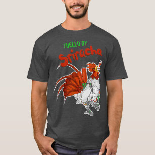 Camiseta Alimentado Por Sriracha, Awesfro Molho Robô