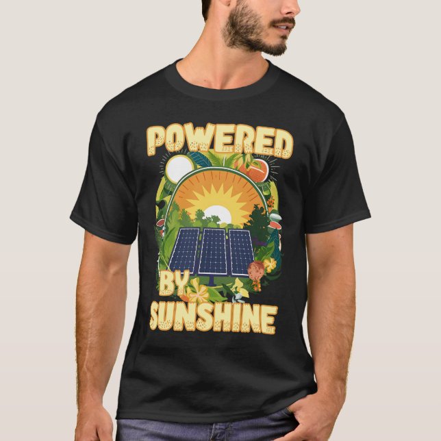 CAMISETA ALIMENTADO POR SUNSHINE (Frente)
