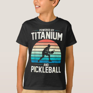 Camiseta Alimentado por titânio pickleball joelho quadril e