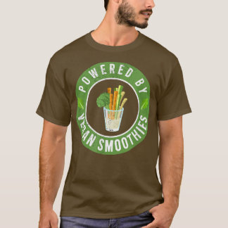 Camiseta Alimentado por Vegan Smoothies perfeitos para a ve