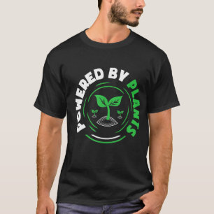 Camiseta Alimentado Por Vege De Jardim Herbivore, Funny Veg
