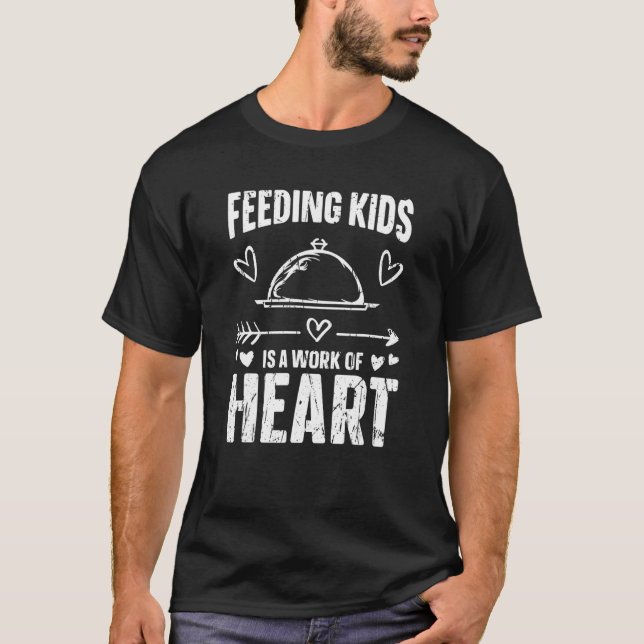 Camiseta Alimentando Crianças É Uma Obra Do Serviço De Comi (Frente)