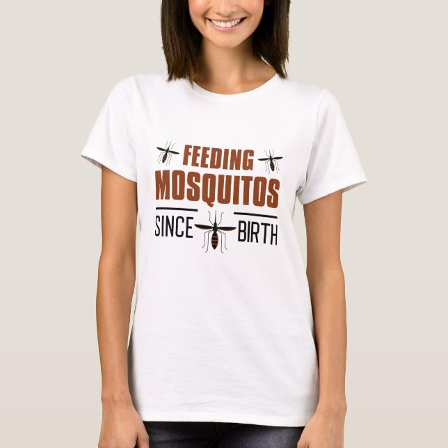 Camiseta Alimentando mosquitos (Frente)