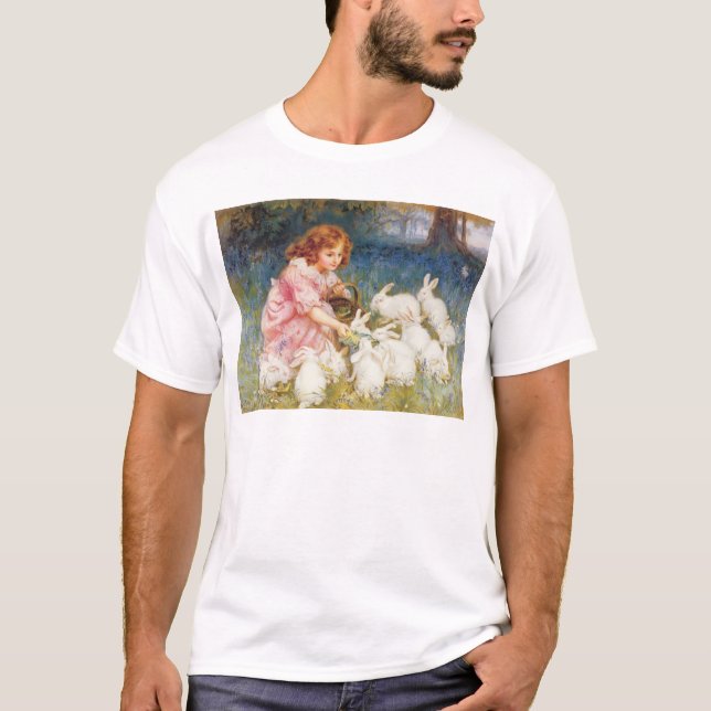 Camiseta Alimentando os coelhos (Frente)