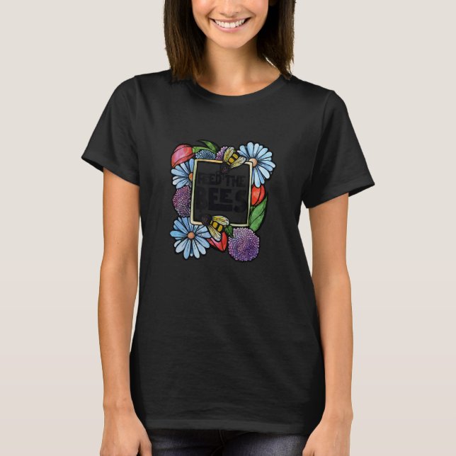 Camiseta Alimente a arte de apicultores (Frente)