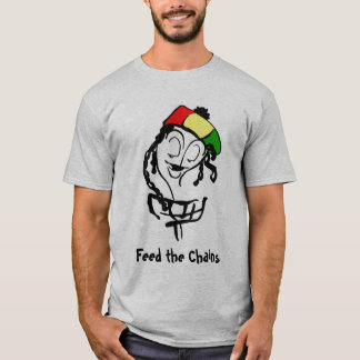 Camiseta Alimente as correntes, cesta de Rasta