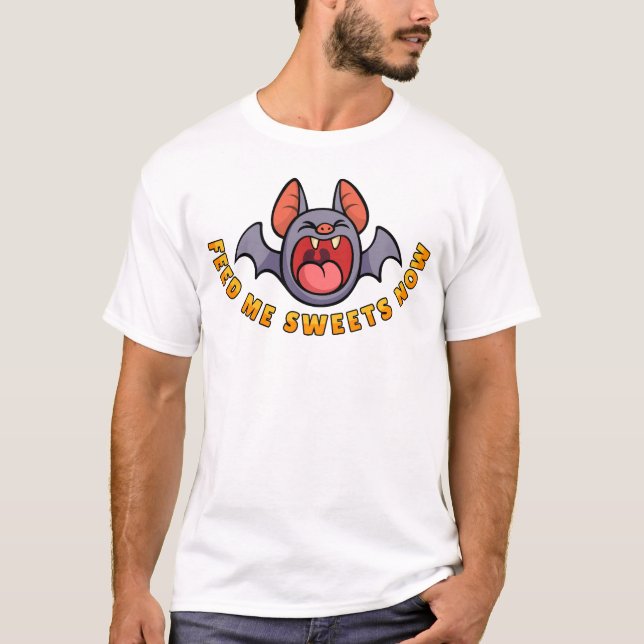 Camiseta Alimente-me com Doçes Agora (Frente)