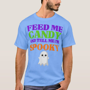 Camiseta Alimente-Me E Diga-Me Que Sou Spooky Kawaii Ghost