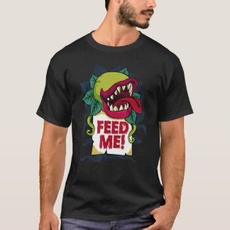 Camiseta Alimente-me Fardo de Halloween Monstro Jardim Preg