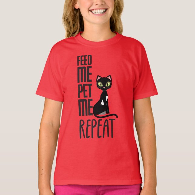 Camiseta Alimente-me, ponha-me (Frente)