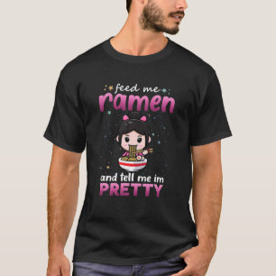 Camiseta Alimente-me Ramen e diga-me que sou Bonito Ramen L