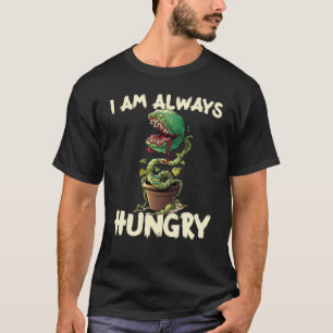 Camiseta Alimente-me sempre com fome Vênus voando no Dia da