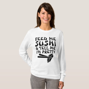 Camiseta ALIMENTE-ME SUSHI E DIGA-ME QUE SOU t-shirts BONIT