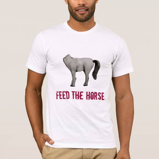 Camiseta Alimente o cavalo (Frente)