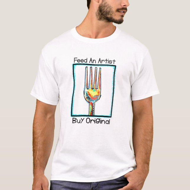 Camiseta Alimente um artista (Frente)