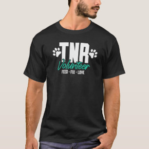 Camiseta Alimente Voluntário Tnr Tnr Corrigir Amor