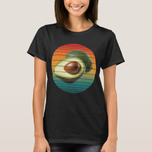 Camiseta Alimento vegetariano de fruta de abacate vintage