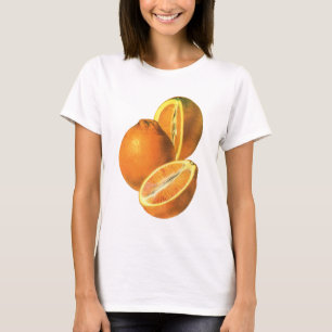 Camiseta Alimentos Antigos, Laranjas Frescas Saudáveis Orgâ