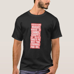 Camiseta Alimentos Favoritos de Filadélfia Philly Cheeseste