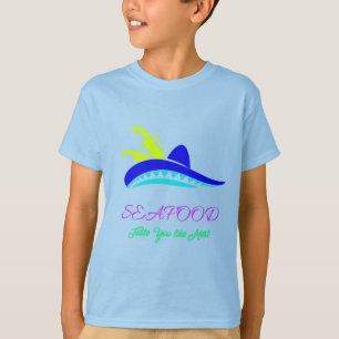 Camiseta alimentos para o mar