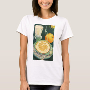 Camiseta Alimentos Saudáveis Vintage, Bebidas, Café da Manh