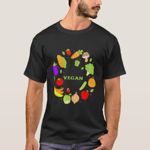 Camiseta Alimentos Veganos Direitos Animais Ativista Vegani