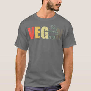 Camiseta Alimentos Vegetais Amantes de os animais De Vegan