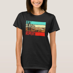 Camiseta Alinhador de Repetição de Repouso de Vintage
