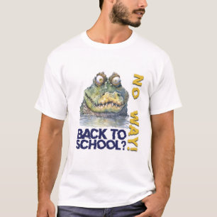 Camiseta Alinhador Engraçado de Cima à Escola