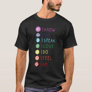Camiseta Alinhamento de Chakra Yoga Meditação Espiritual Ho