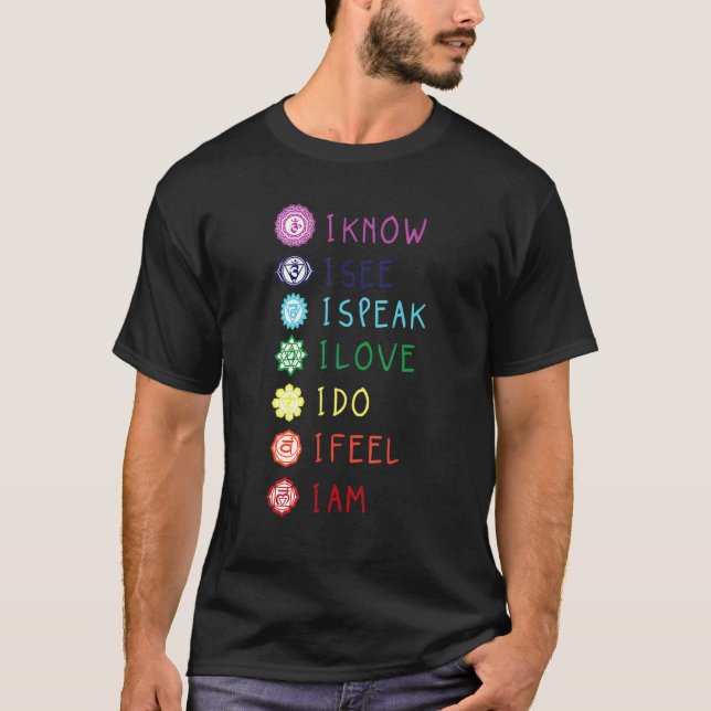 Camiseta Alinhamento de Chakra Yoga Meditação Espiritual Ho (Frente)