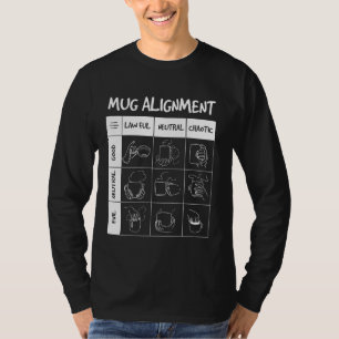 Camiseta Alinhamento De Mug Funny Geeky Nerdy Gamer Teacoff
