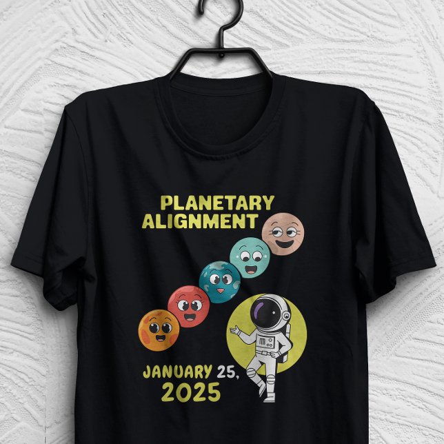 Camiseta Alinhamento Planetário Sistema Solar Janeiro de 20 (Criador carregado)